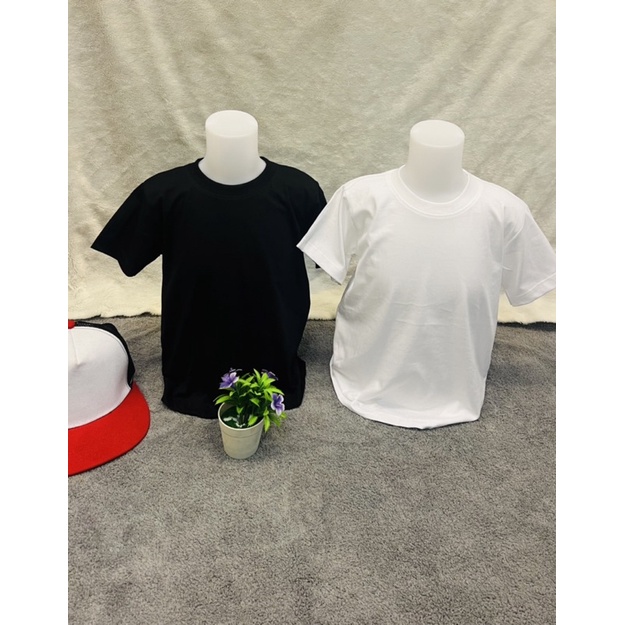 พร้อมส่ง เสื้อยืดเด็กเล็ก ผ้าTK/Cotton  ผ้านุ่ม ใส่สบาย ไม่ระคายเคืองผิว สีขาว ดำ มีเก็บเงินปลายทาง