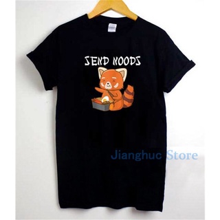 T-shirt  เสื้อยืด พิมพ์ลาย Send Noods Ramen Soba สําหรับผู้หญิงS-5XL