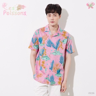 Papillon Men Premium Twill Summer Shirt - Les Poissons