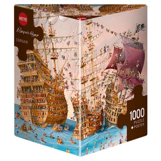 จิ๊กซอว์ 1000 pcs PUZZLE HEYE - CORSAIR (Ruyer) Triangular Box (+Poster)