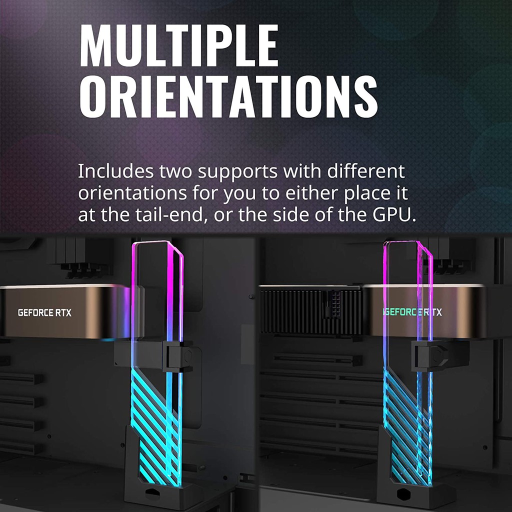 Cooler Master MasterAccessory ARGB GPU Support Bracket EdgeLit ARGB