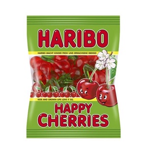 Haribo Happy Cherries Jelly 200g เยลลี่ หรือกัมมี่แบร์ ตราฮาริโบ้ เจลลี่ ขนม ขนมขบเคี้ยว ขนมหวาน