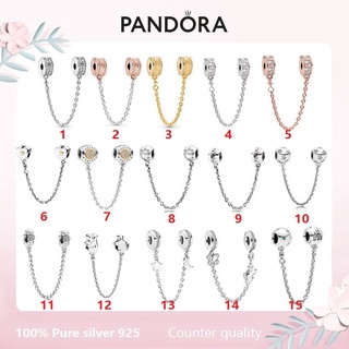 Pandora จี้เงินสเตอร์ลิง S925 รูปพระจันทร์ ครึ่งดวง สีทอง ใส สไตล์เรโทร สําหรับทําเครื่องประดับ p526