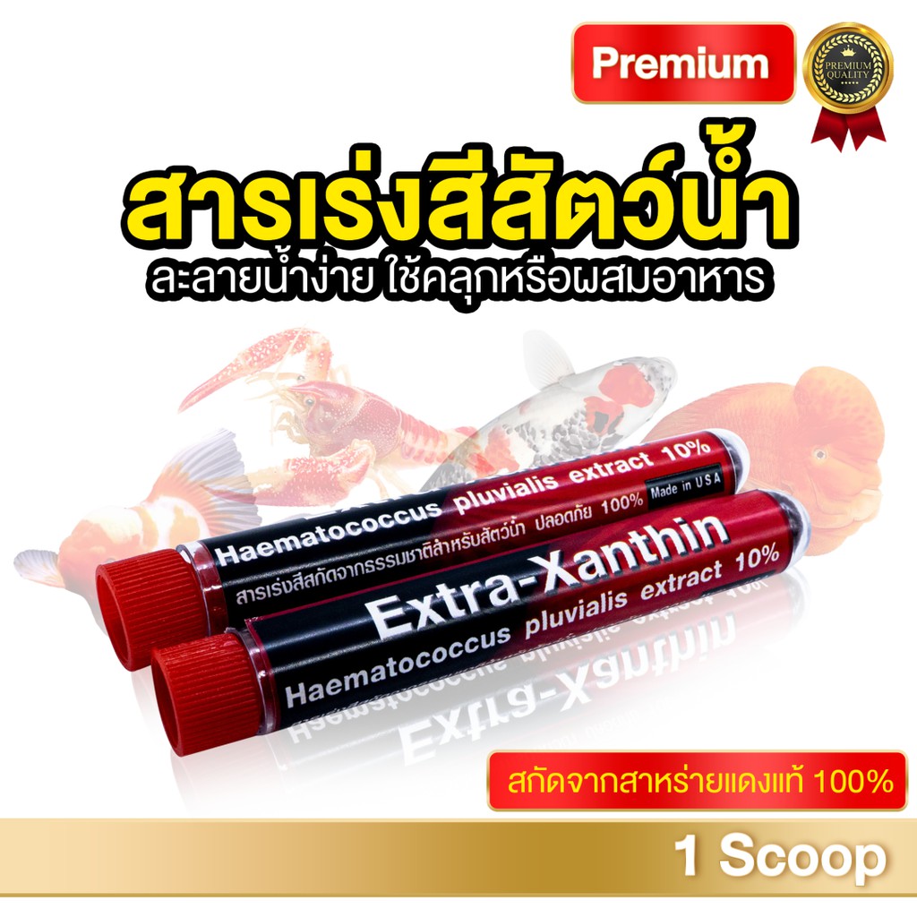 สารเร่งสีสำหรับสัตว์น้ำ - เอ็กซ์ตร้าแซนทีน  (WG 10 %)