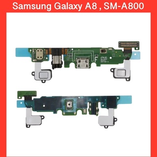 แพรปุ่มย้อนกลับ+ก้นชาร์จ+สมอลทอร์ค+ไมค์ Samsung Galaxy A8 , (SM-A800F)   | แพรก้นชาร์จ | แพรตูดชาร์จ | สินค้าคุณภาพดี