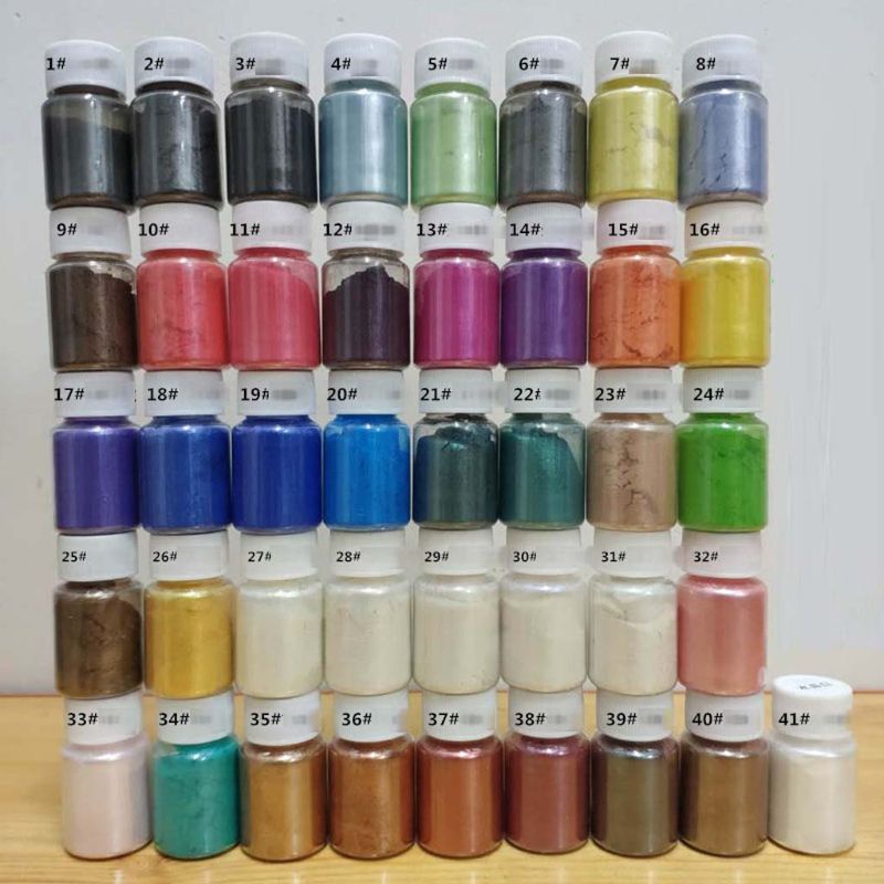 Boom✿ 41Color Pearlescent Mica Powder Epoxy Resin Dye Pearl Pigment Jewelry Making 10g