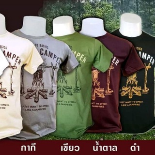 เสื้อยืดแคมป์ปิ้งNature Camper