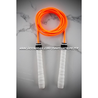 🍊 พี่ส้ม 🍊 Orange Jump Rope PVC 5mm 🍊 เชือกกระโดด ออกกำลังกาย 5มิล 🍊 ด้าม 18cm