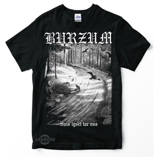 เสื้อผ้าผชเสื้อยืด พิมพ์ลาย burzum 4 HVIS LYSET TAR OSS พรีเมี่ยม สีดําเข้ม สไตล์นอร์เวย์S-5XL