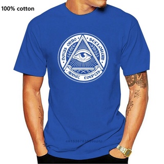 [S-5XL] ใหม่ เสื้อยืดลําลอง แขนสั้น พิมพ์ลาย Illuminati Eye Tops Masonic Society Eye Free Masons Lodge Bkgkci42Dphdcn40