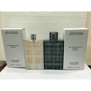 Burberry Brit for Women EDT 100 ml.  And black for him Tester 1590฿