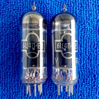 6C4P-EV Black plate 6Ц4П  หลอดอัพเกรด แทนหลอด EZ90 6Z31 6Z4 audio vacuum tubes