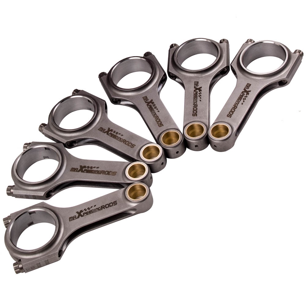 Connecting Rods for MITSUBISHI 6G72 3000GT Forged 4340 H Beam 141mm Forged Steel H-Beam For MITSUBIS