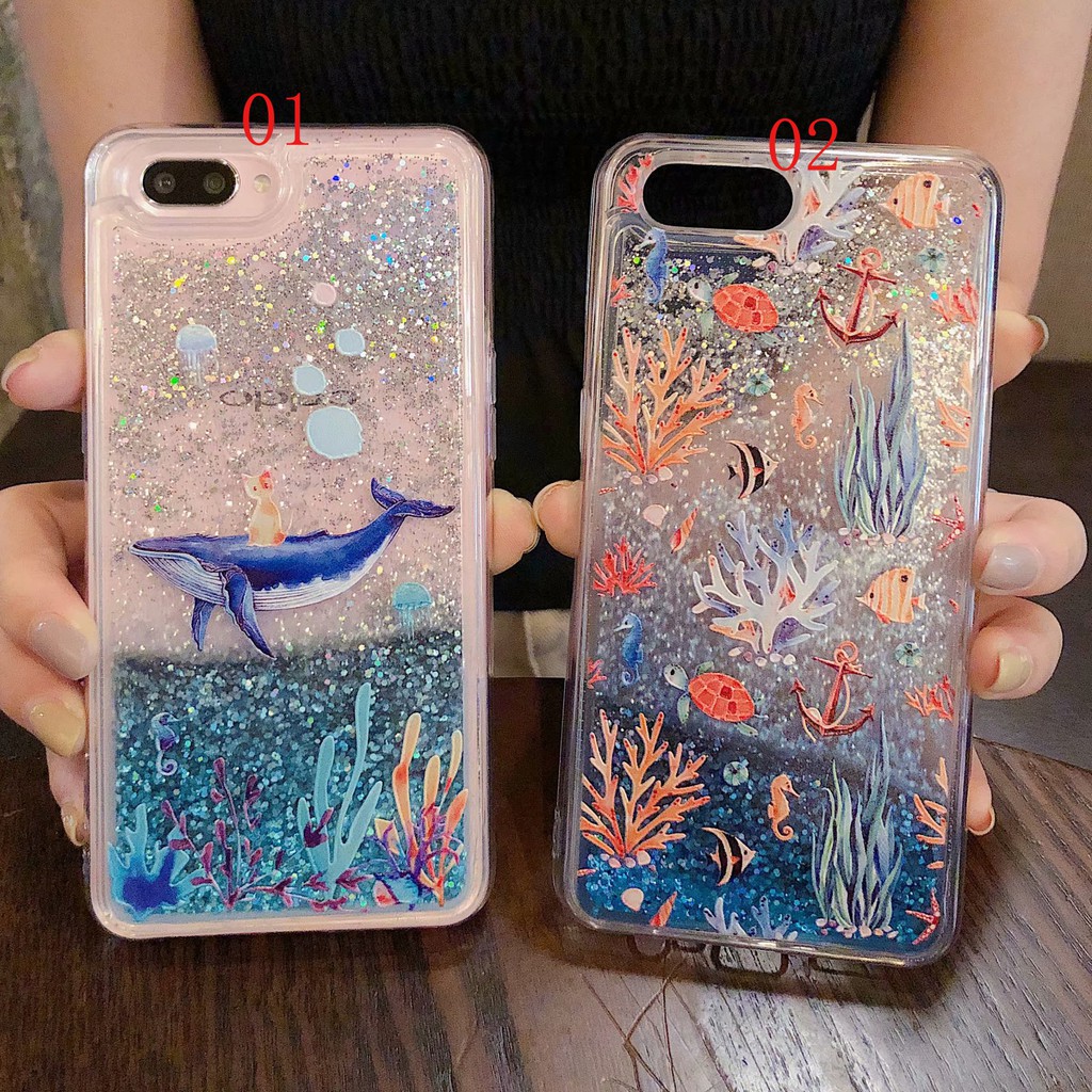 เคสโทรศัพท์สีใสประดับเลื่อมแบบนุ่มสําหรับ oppo a3s a59 a57 f 5 a 83 f 11 pro a9 2020 a92s F7 F9