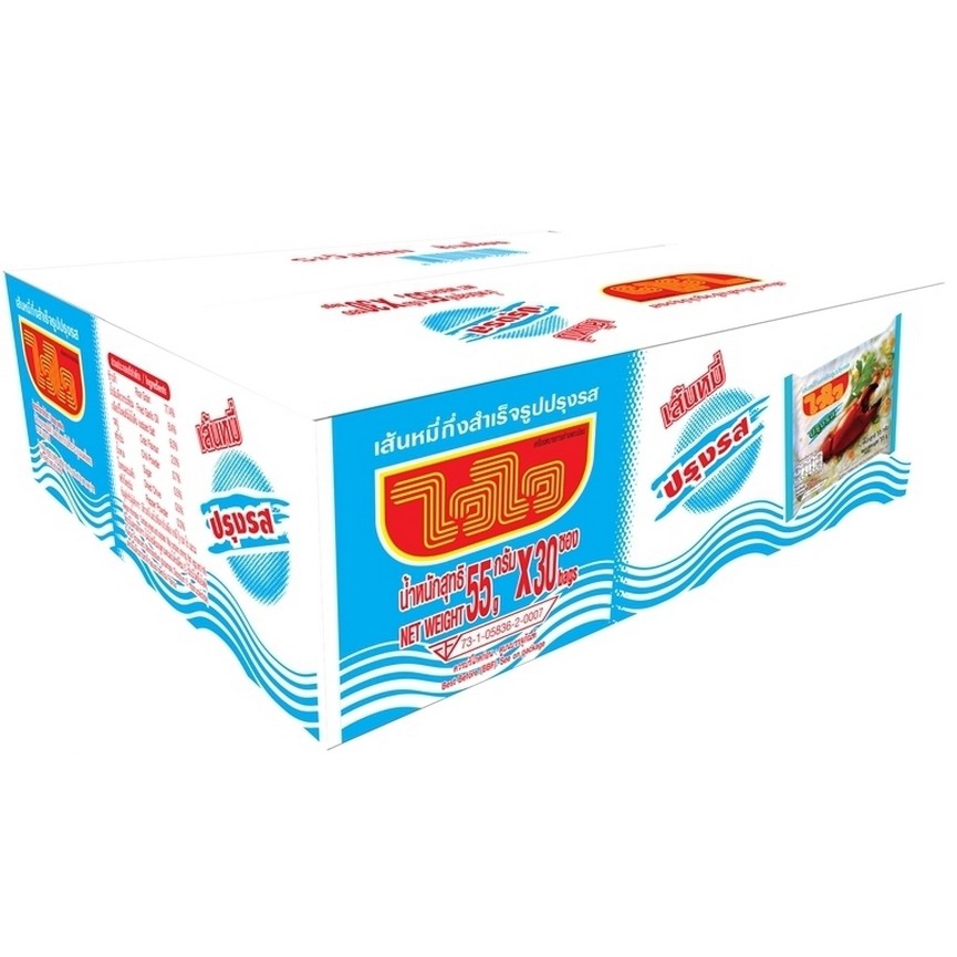 ไวไว เส้นหมี่ปรุงรส น้ำใสปู(ก้ามปู) 30 ซอง