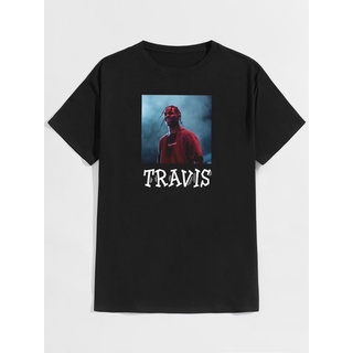 [S-5XL] เสื้อยืดวงดนตรี / เสื้อยืด TRAVIS SCOTT / เสื้อผ้าเพลงร็อคโลหะ / เวอร์ชั่นสี