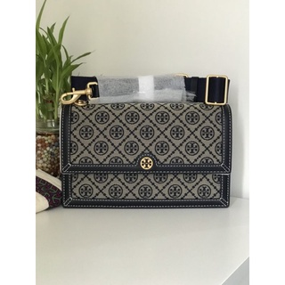 Tory Burch T Monogram Jacquard Shoulder Bag🔸Sz. 10” (L) x 6” (H) x 3” (D)🔸อปกครบ