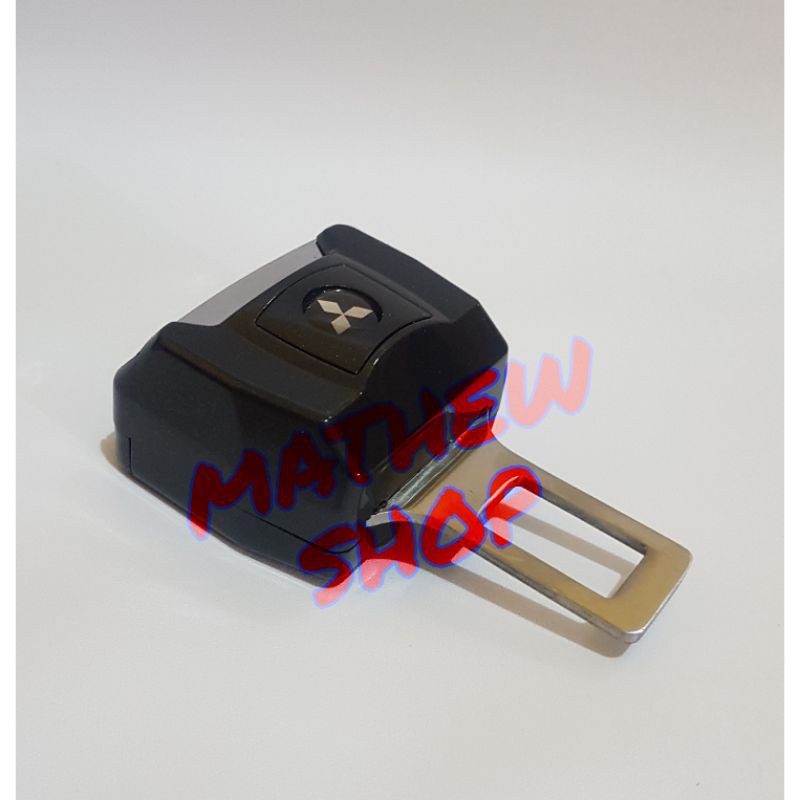 SAFETY BELT PRESS PLUG LOGO MITSUBISHI TRITON SEATBELT ALARM BUZZER STOPPER SEATBELT PLUG