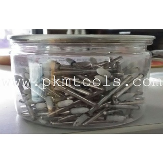 PKMTools เซ็ต 2 ชิ้น หินเจียรแกนสีขาว WA​ ทรงกระบอก , ทรงลูกปืน​ แกน 3 mm.