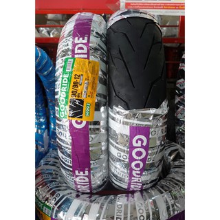 ยางนอกมอเตอร์ไซค์ GOODRIDE (ราคาต่อเส้น) H993 90/90-12 TUBELESS