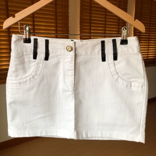 กระโปรงมินิ Guess By Marciano White Denim Skirt