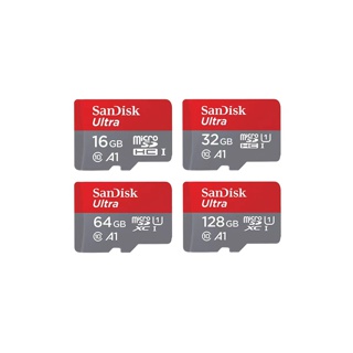 Sandisk Ultra Micro SDCard 8/16/32/64/128GB 100MB/S Class10 A1 (SDSQUAR) เมมโมรี่การ์ด โทรศัพท์ มือถือ แท๊บเล็ต