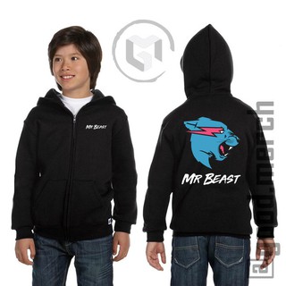 Mr BEAST เสื้อแจ็กเก็ตมีฮู้ด สําหรับเด็ก