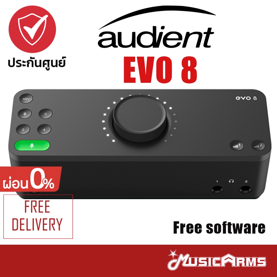 Audient Evo 8 ออดิโออินเตอร์เฟส USB Audio Interface +ประกันศูนย์ไทย Music Arms
