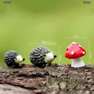 (valley) ตุ๊กตาจิ๋วบอนไซหัตถกรรมตกแต่งสวน 3 ชิ้น