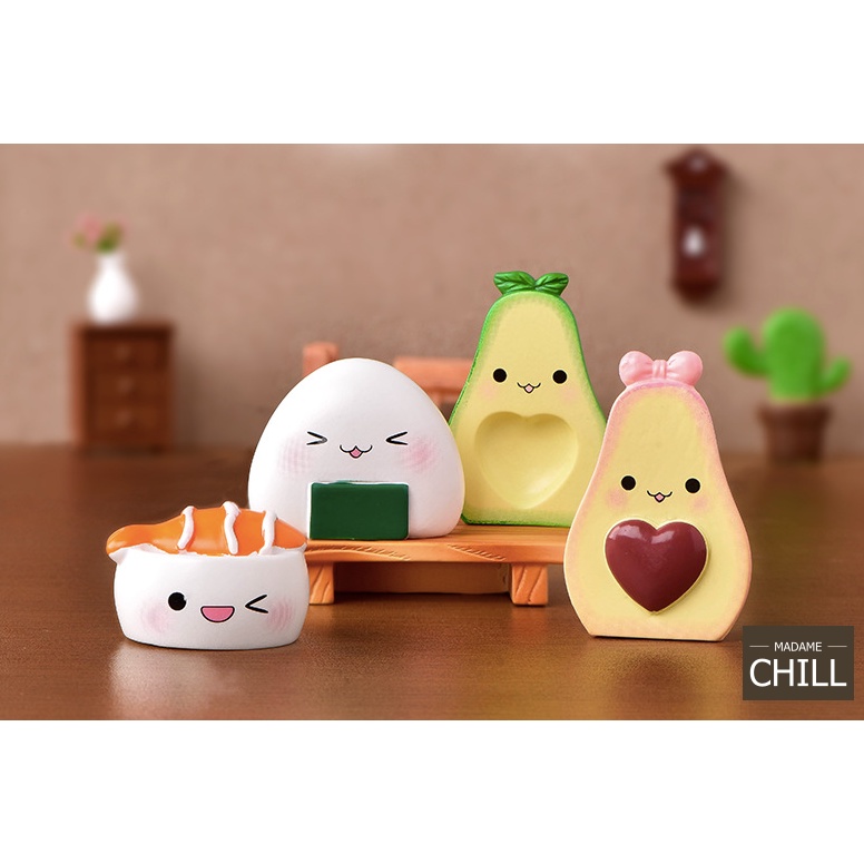[MC889] ตุ๊กตุ่นจิ๋ว อะโวคาโด ฟัน เมฆ ซูซิ ข้าวปั้น (1 ตัว ราคา 12, 15, 18 บาท)