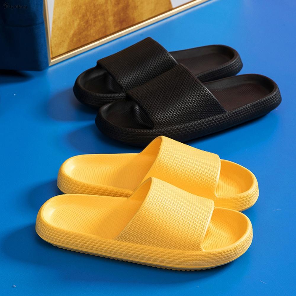 STYLEF-Thick Bottom Slipper Household Indoor Nonslip Bathroom Summer ...