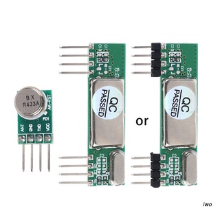 iwo  433Mhz Superheterodyne 3400 RF Transmitter&amp;Receiver Link Kit ForArduino ARM MCU