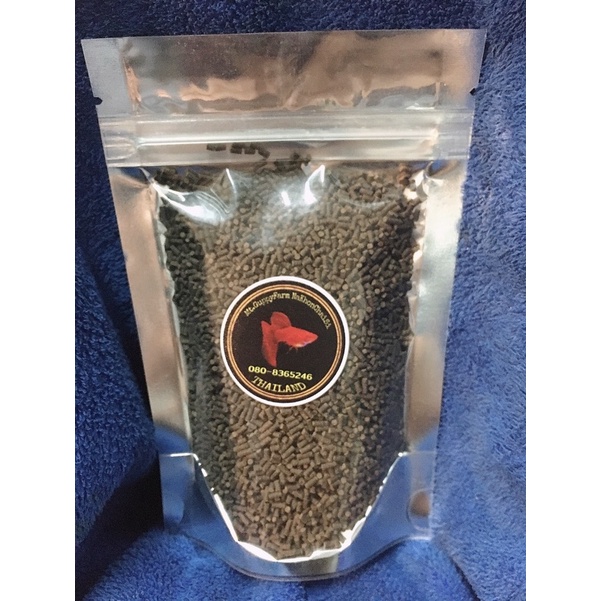 อาหารกุ้งแคระ สูตรใหม่ ชนิดเม็ดเล็ก กึ่งลอย กึ่งจม