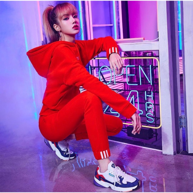 blackpink adidas falcon