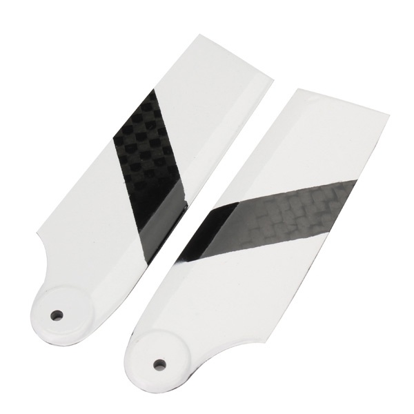 ใบหางคาร์บอน 450 Carbon Fiber Tail Blade คาร์บอน ขาวคาดดำ TL2330-02 RC อะไหล่เฮลิคอปเตอร์ อะไหล่ฮอ Tarot Trex t-rex