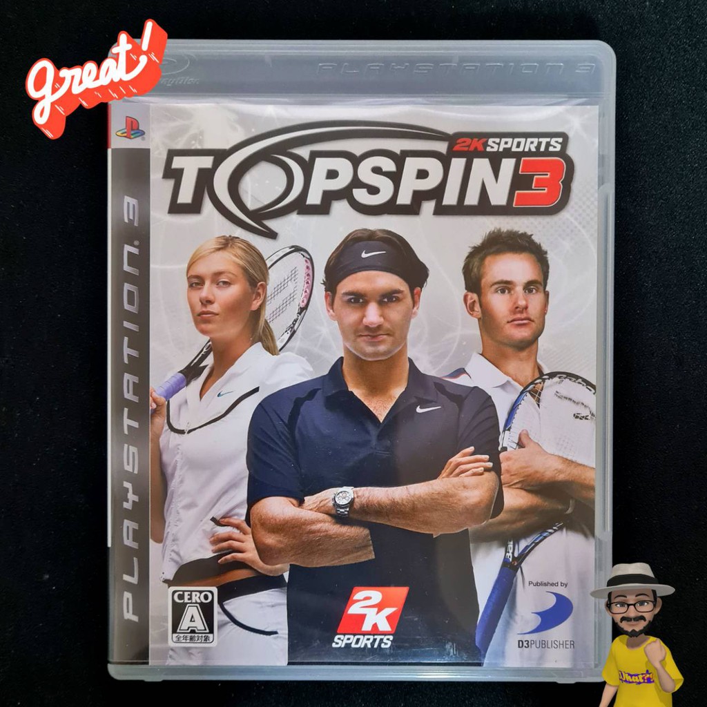 Topspin 3 แผ่นเกมส์แท้ PS3 มือสอง