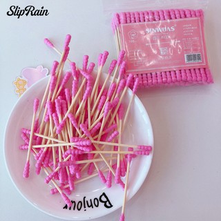 Sliprain ผ้าฝ้ายทําความสะอาดเครื่องสําอาง 100 ชิ้น