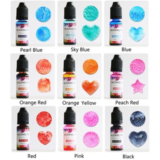Boom✿24Color 10ML Alcohol Ink Diffusion Resin Pigment Kit Li…