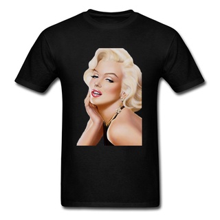 เสื้อยืดลำลองเสื้อยืดแขนสั้น ผ้าฝ้าย พิมพ์ลาย Marilyn Monroe สวมใส่สบาย อินเทรนด์สําหรับผู้ชาย 2022S to4XL