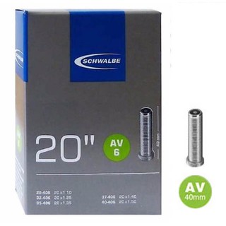 SCHWALBE ยางใน 20" 406 20x1.1-1.5 (AV6) (SV6)