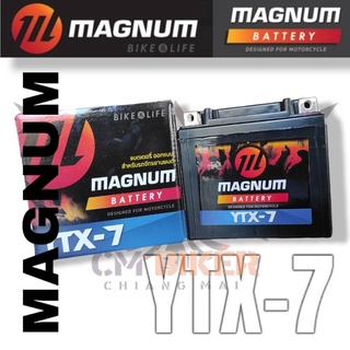 MAGNUM BATTERY แบตเตอรี่ รุ่น YTX-7 (12V 7AH) ขนาด 114mm x 70 mm x 108mm