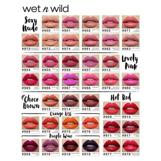 🦄🌈Wet n Wild Lip Color Matte ลิปสติกเนื้อแมท สีแน่นชัด