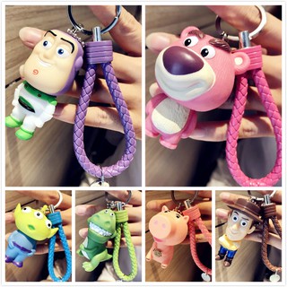 Toy Story Aliens Action Figure ของเล่น Alien Keychain Head สามารถเคลื่อนย้ายได้ตุ๊กตา