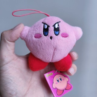 #ตุ๊กตา #พวงกุญแจ #เคอร์บี้ #Kirby ป้ายห้อย หน้าดุ งานลิขลิขสิทธิ์แท้จากญี่ปุ่น น่ารักมากๆ