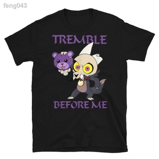 ◆☜The Owl House King Tremble Before Me เสื้อยืดคอกลมสำหรับผู้ชาย Trend Gift ผ้าฝ้าย 100% แฟชั่นแขนสั้นหลวม Basic Casual