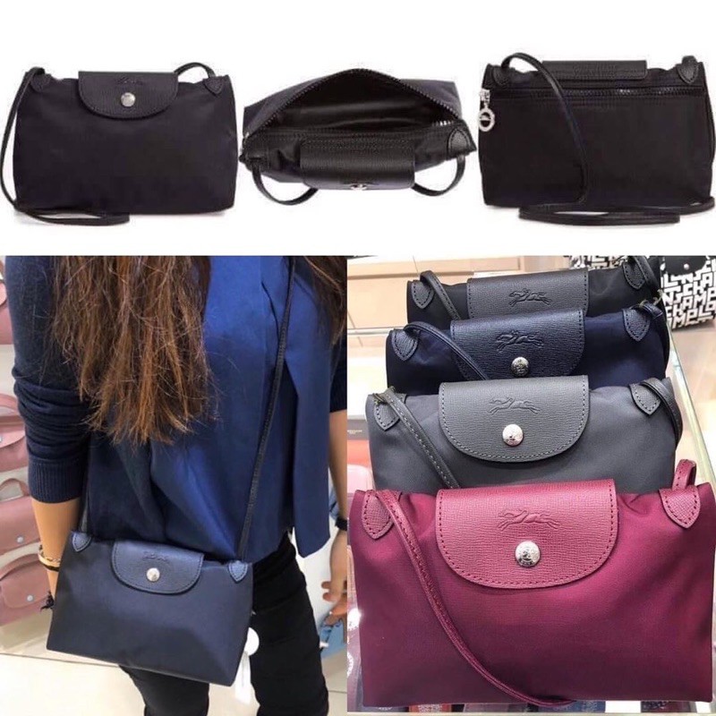 (แท้) Mini Crossbody กระเป๋าสะพาย Longchamp Le Pliage mini  Crossbody ปรับสายสะพายได้ **สินค้าอยู่ไท