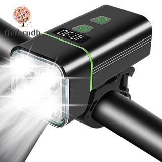 4 Led ไฟหน้าจักรยานแบบชาร์จไฟ 2000 Lumens 8 Es