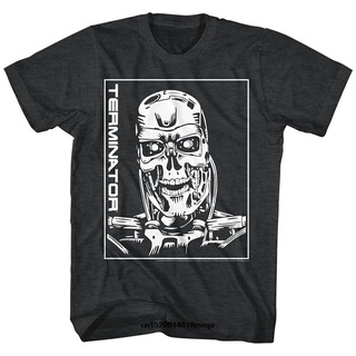 Terminator 1980 Sci Fi ฟิล์มแอคชั่น Cyborg Asasin Arnold Skull สินค้าดี สําหรับผู้ชายS-5XL