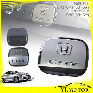 ฝาครอบถังน้ํามันเชื้อเพลิง สเตนเลส สําหรับ Honda City GM2 GM3 GM6 2009-2019 Fuel Tank Cover
