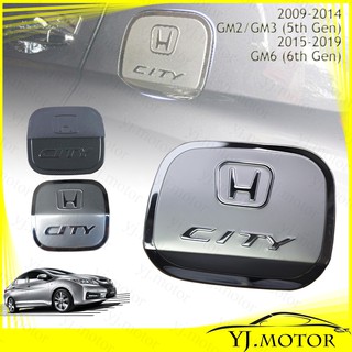 ฝาครอบถังน้ํามันเชื้อเพลิง สเตนเลส สําหรับ Honda City GM2 GM3 GM6 2009-2019 Fuel Tank Cover